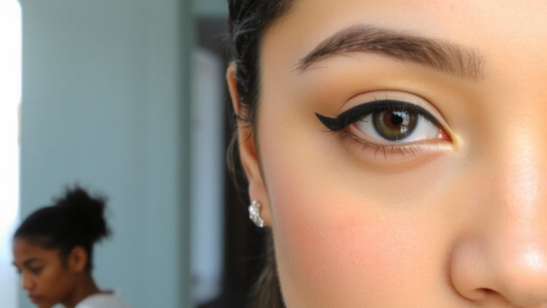 almond eyes winged eyeliner