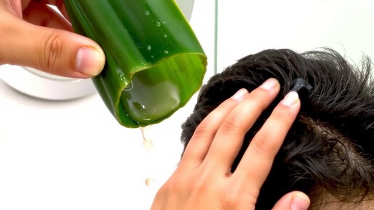 aloe vera soothes irritated scalp