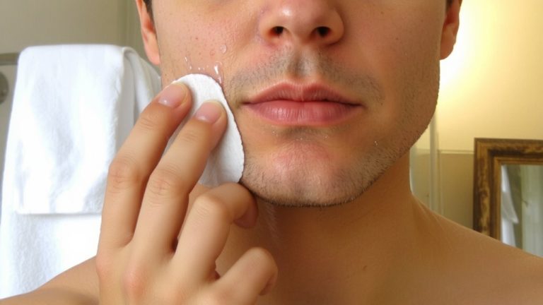 apply aftershave gently after shaving