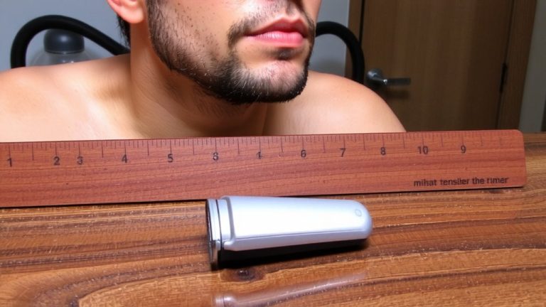 beard ruler for symmetry
