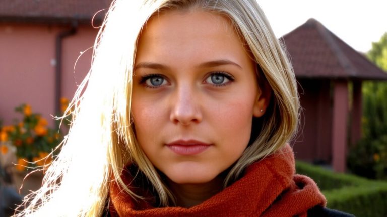 blonde hair blue eyes