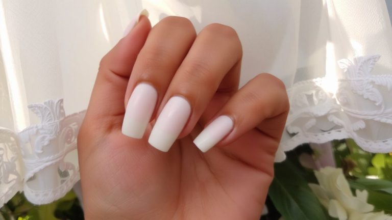 bridal nail colors selection