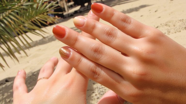 bronze nude coral peach