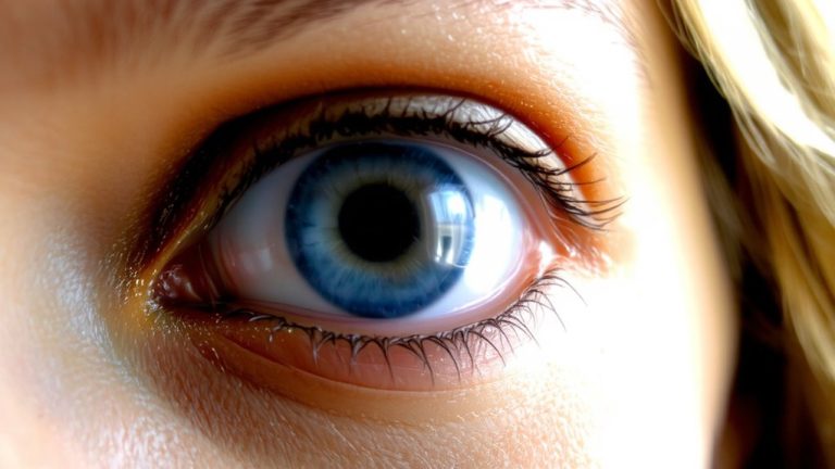 brown eyeshadow enhances blue eyes