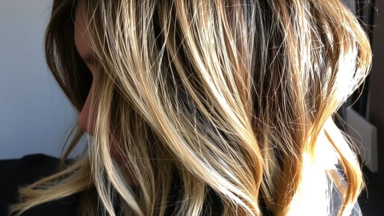 brunette with gray hair color