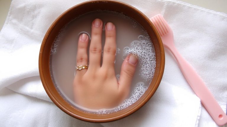 clean residue after fake nails