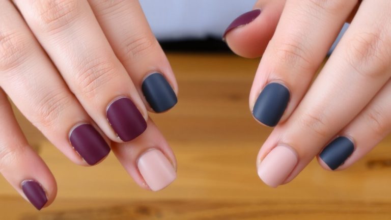 color blocking nail disguise