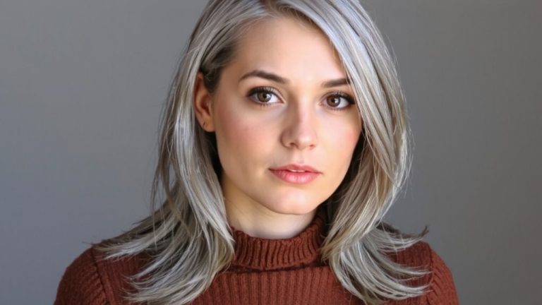 colors for grey hair brown eyes
