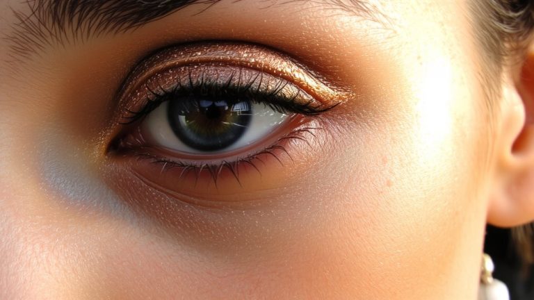 copper smokey brown eyes