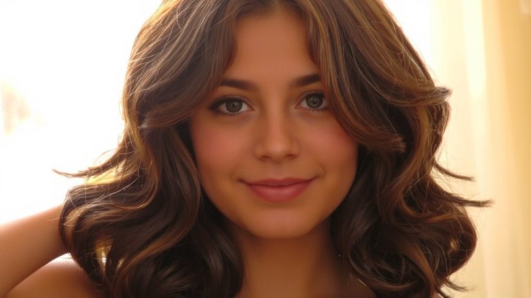 curly brown hair highlights
