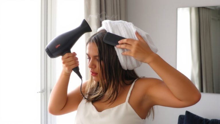 dry hair from roots to ends