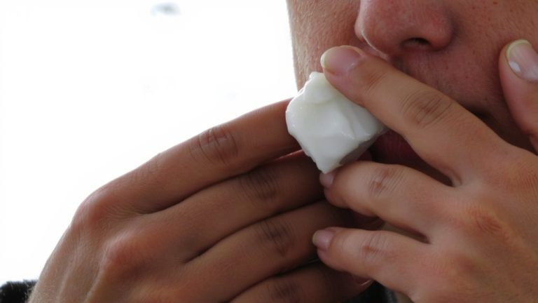 emollient dense balm application