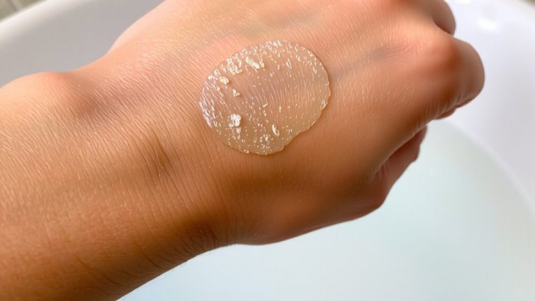 exfoliate gently in circular motions