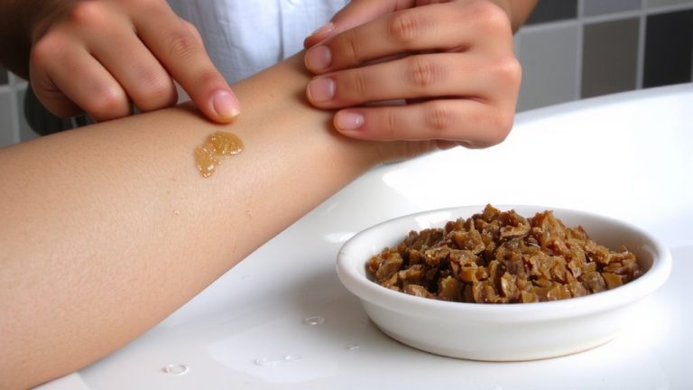 exfoliate smoothly before tanning