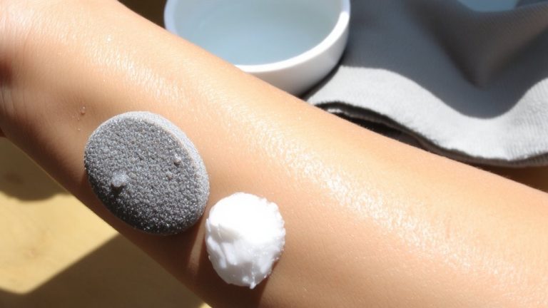 exfoliate thoroughly before tanning