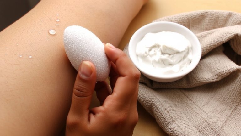 exfoliate thoroughly before tanning