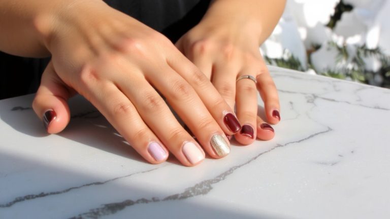 fair skin winter nails