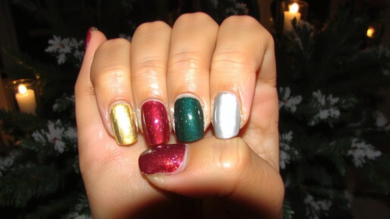 festive nail colors holiday