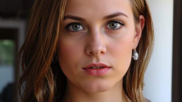 golden hues enhance green eyes