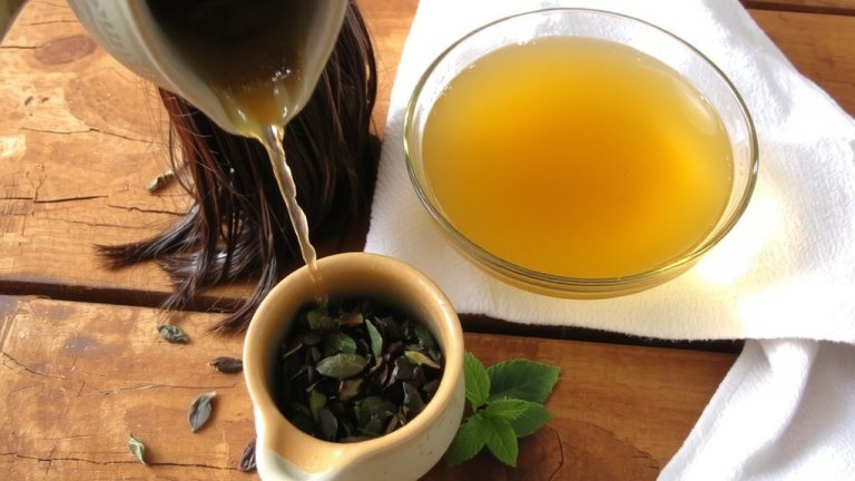 green tea hair rinse