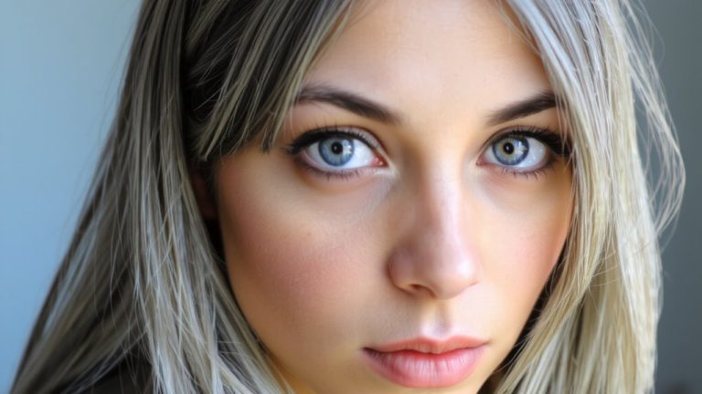 hair color for blue grey eyes