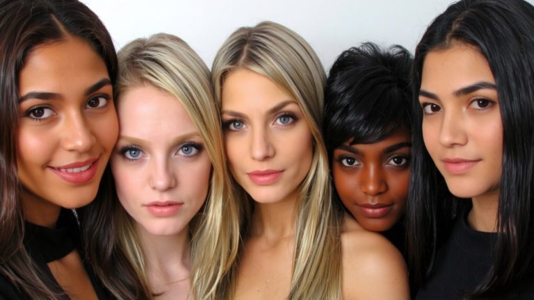 hair colors complementing dark eyebrows