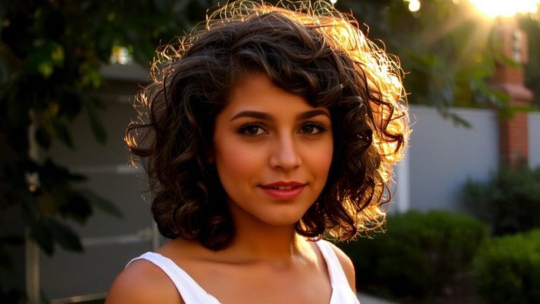 layered cut for curly thin hair