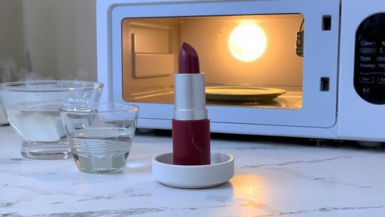 microwave heats cracked bullet lipsticks