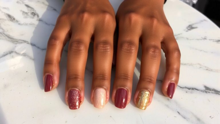 nail colors for caramel skin
