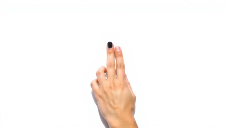 negative space nail art