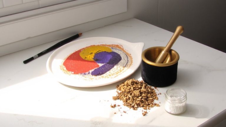 non toxic mineral eyeshadow mixing