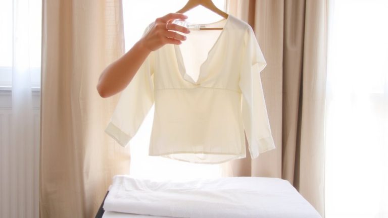 perfume on clothes safely