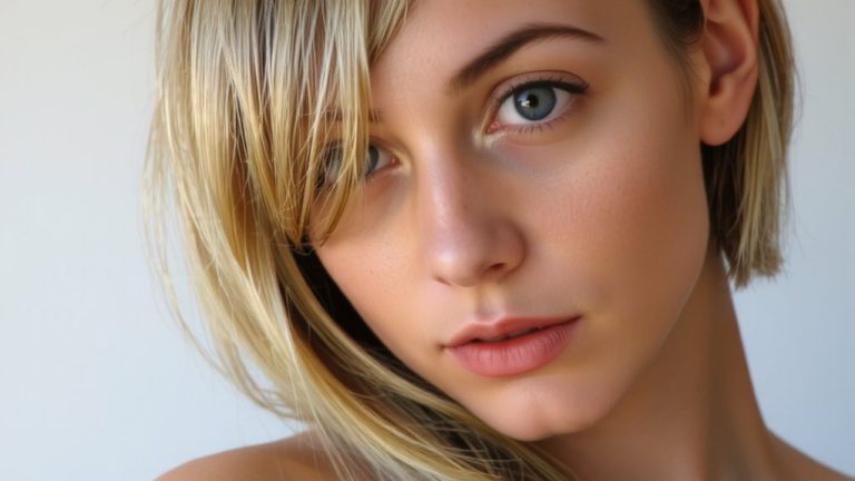 platinum blonde with ash tones