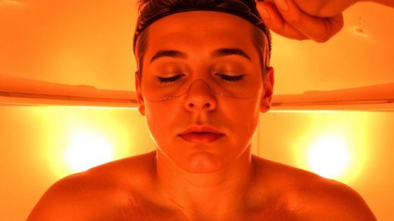 protect face during tanning