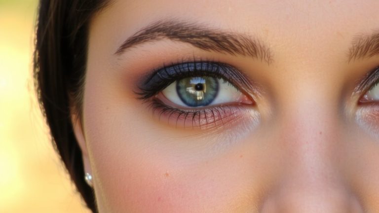 purple shades enhance green eyes