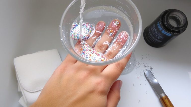 remove glitter nail polish