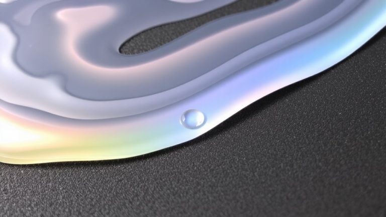 runny gels surface tension