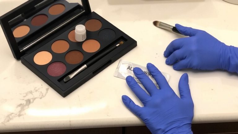 sanitize shared eyeshadow tools