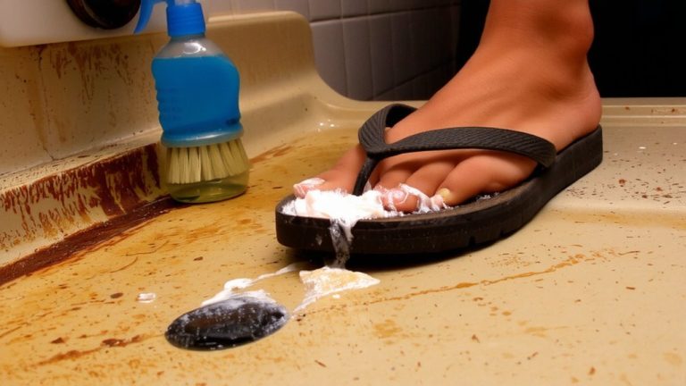 sanitizing flip flops weekly