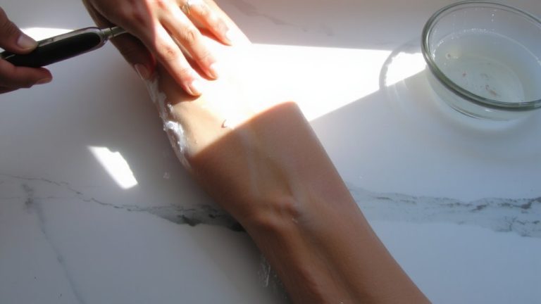 smooth close leg shaving