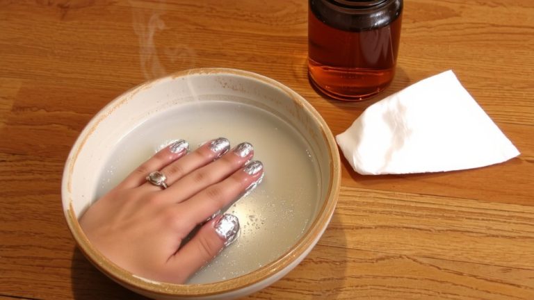soak and gently peel