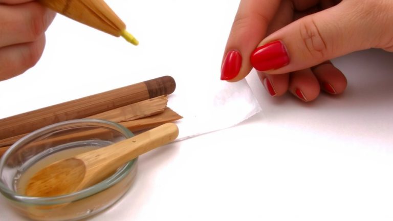 soak and gently peel