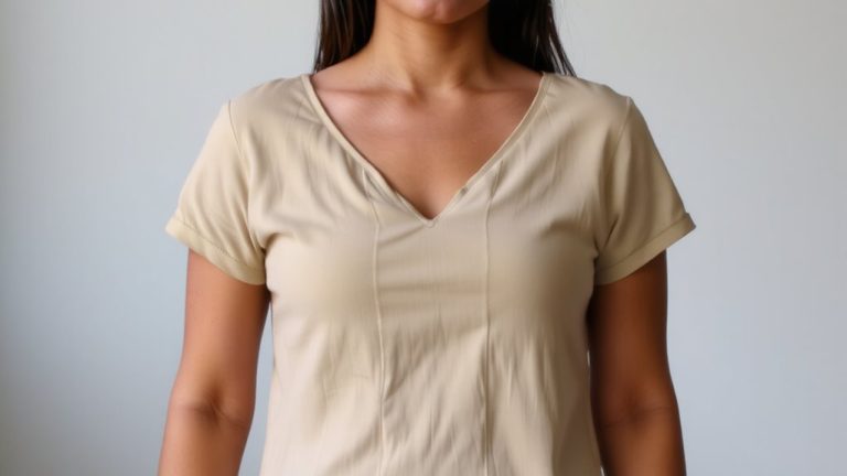v neck balances broad shoulders