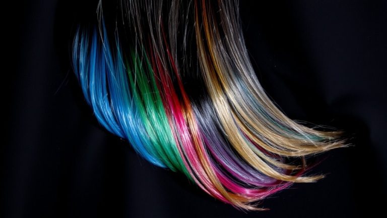 vibrant shades for dark hair