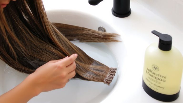 wash clip ins properly