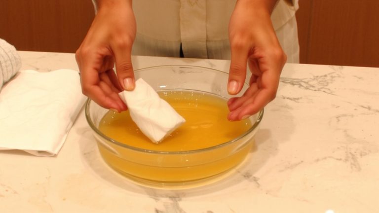 wax paper soak method
