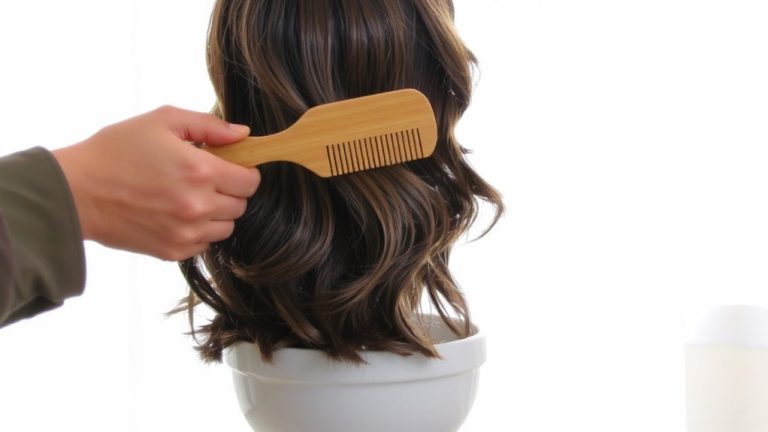 wide tooth comb detangling technique