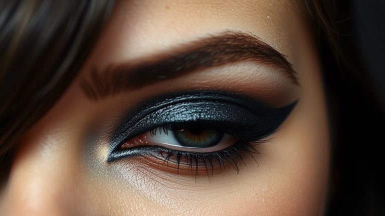 black eyeshadow as eyeliner