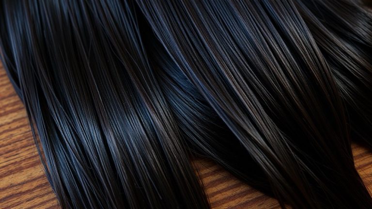 black henna hair shine