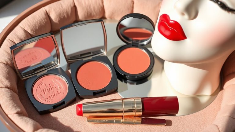 blush shades for red lips